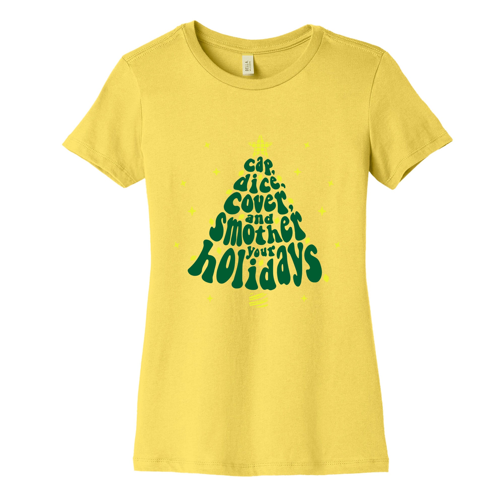 Waffle House Christmas Womens Cotton Tee